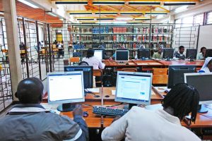University library in Kenya.