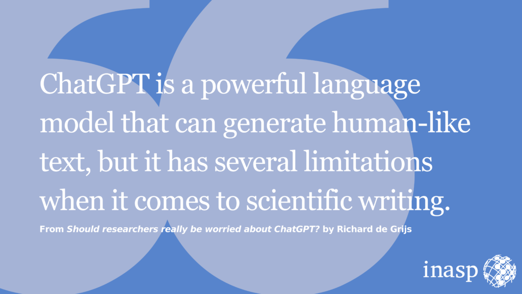 It is important to keep in mind that ChatGPT is a tool that can assist with writing, but it should not be used as a replacement for human expertise and critical thinking. 